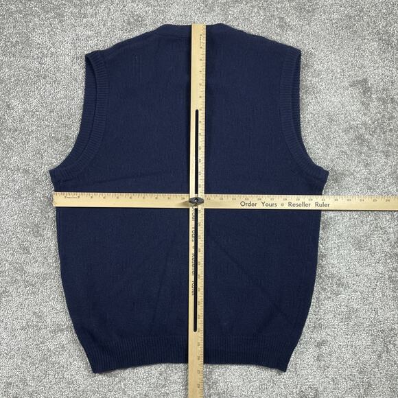 Gap Sweater Vest Mens Large Lambswool Button Up Knit V Neck Vintage Grandpa - Picture 5 of 8